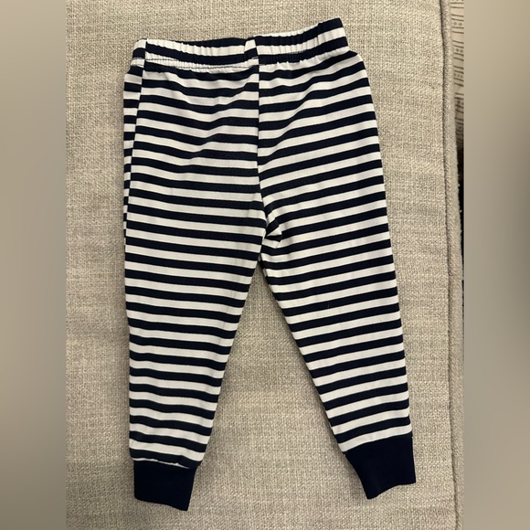 Tahari Boys Navy and White Striped Kids Pajama Set, Size: 12 months - Picture 7 of 7